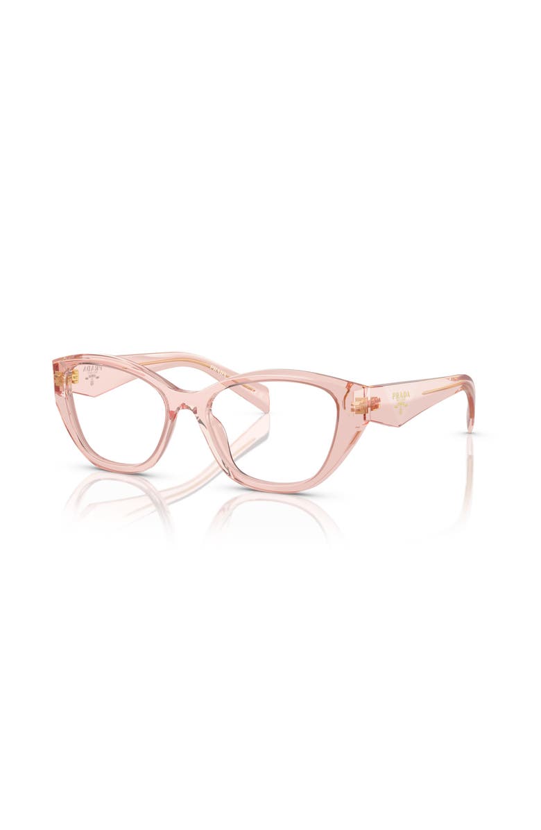 Prada 51mm Irregular optical glasses, Main, color, Pink
