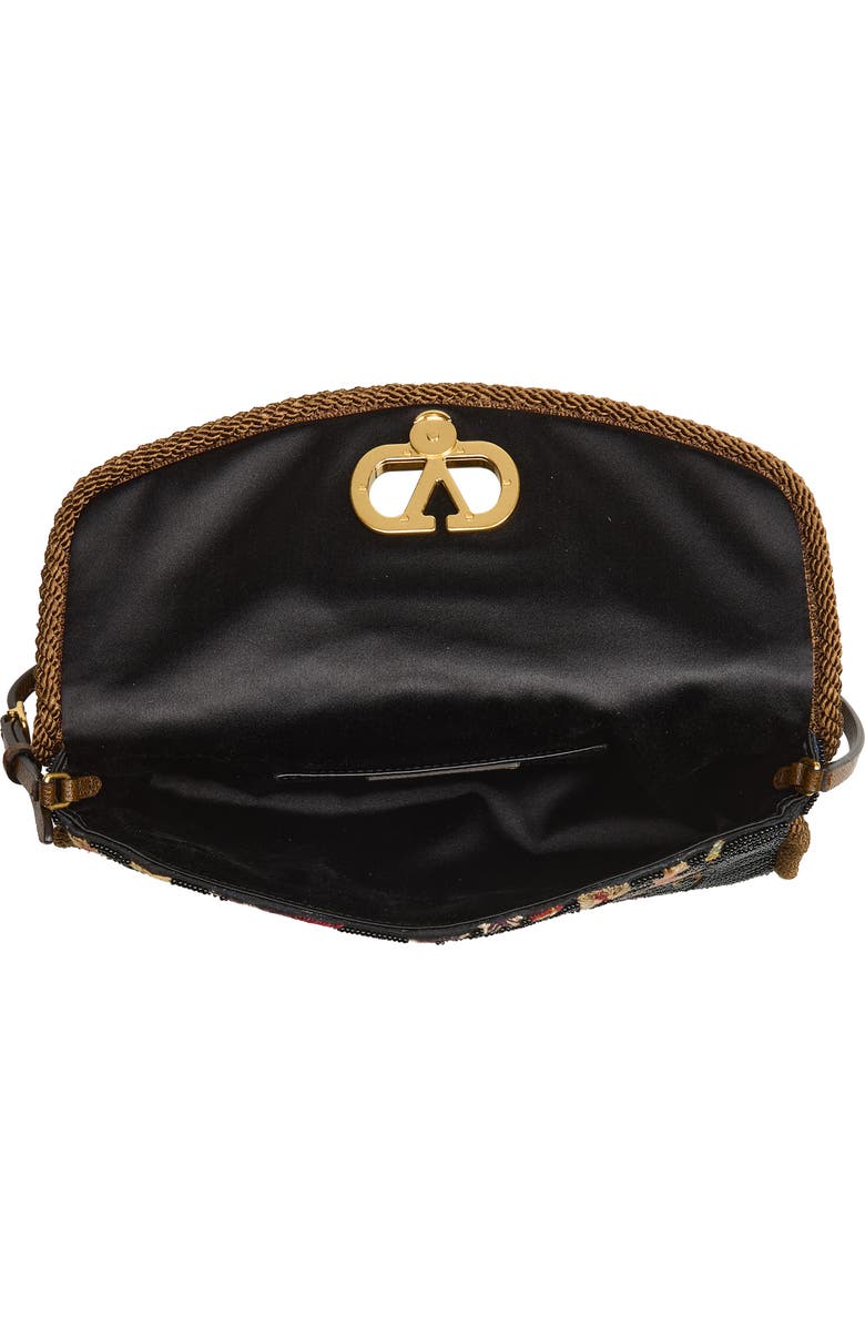 Valentino Garavani Vain Soft Embroidered Top Handle Bag, Alternate, color, Multi Brown