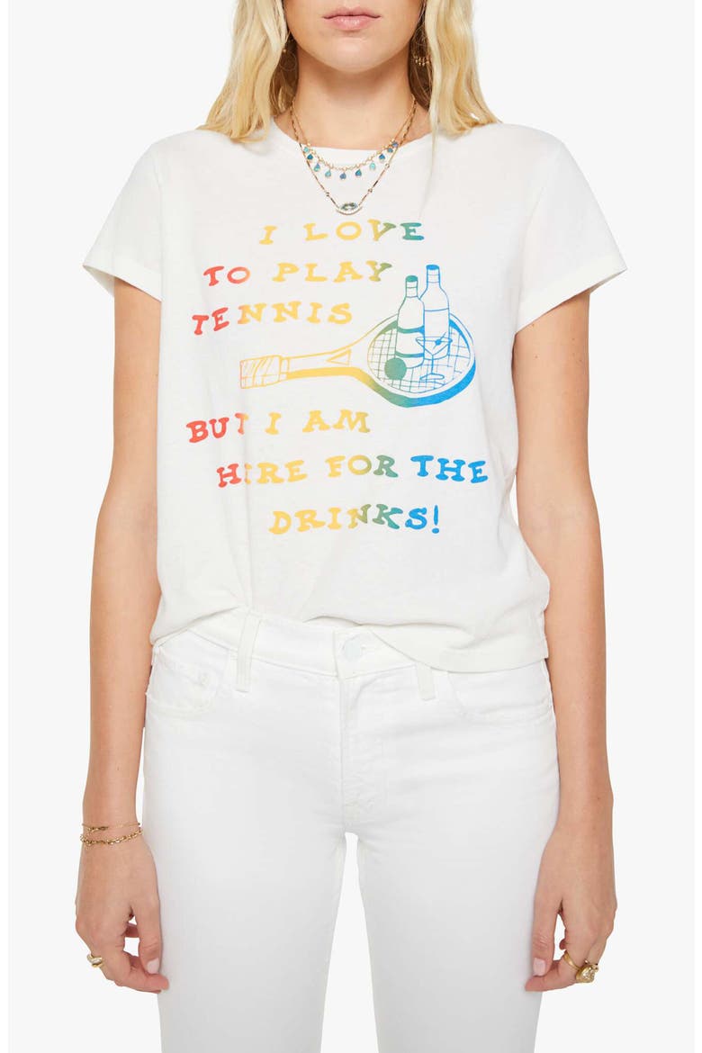 The Boxy Goodie Graphic Tee, Main, color, I LOVE TO PLAY TENNIS