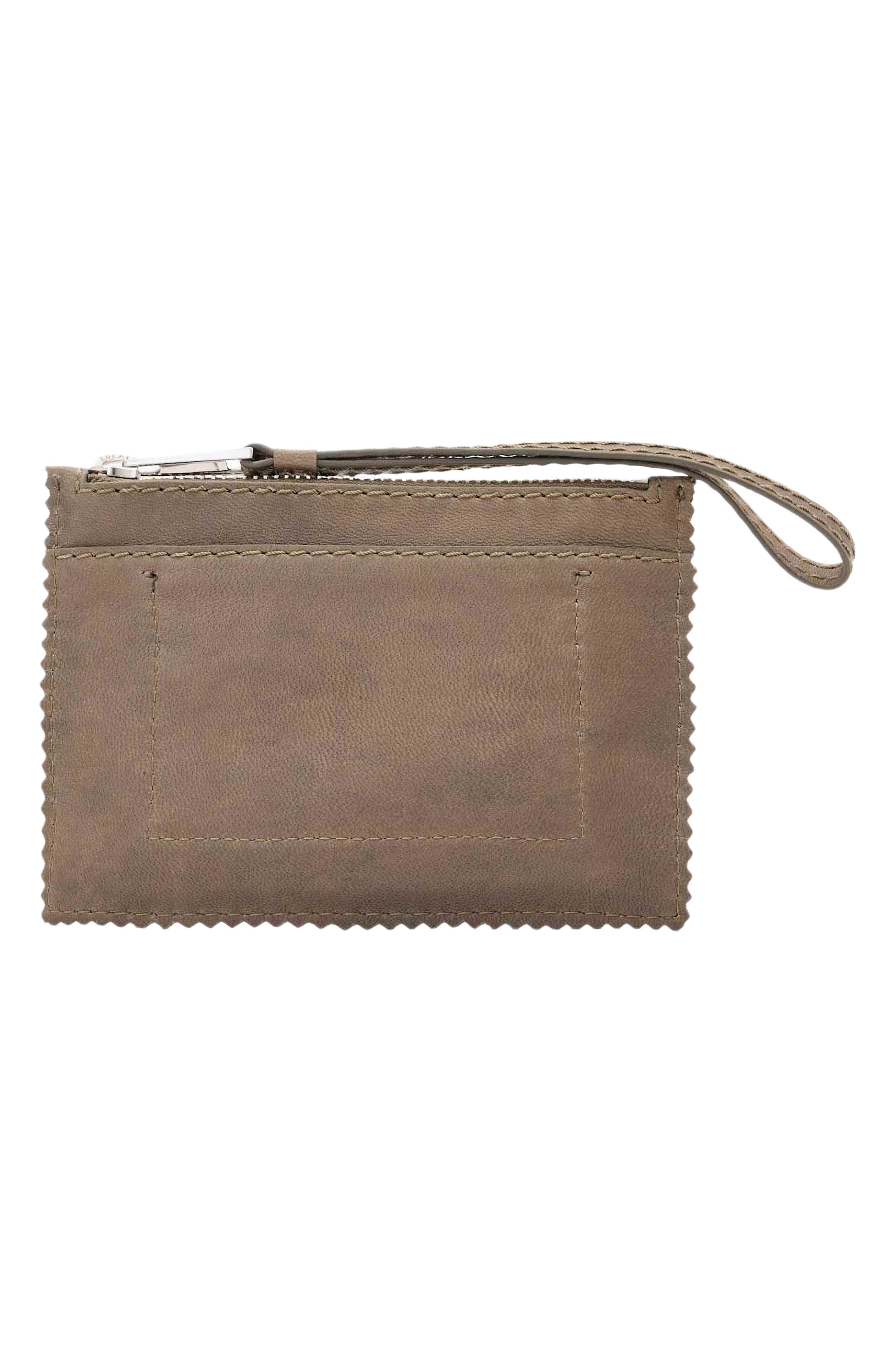 Siloh Mini Leather Pouch, Alternate, color, MISTY GREY