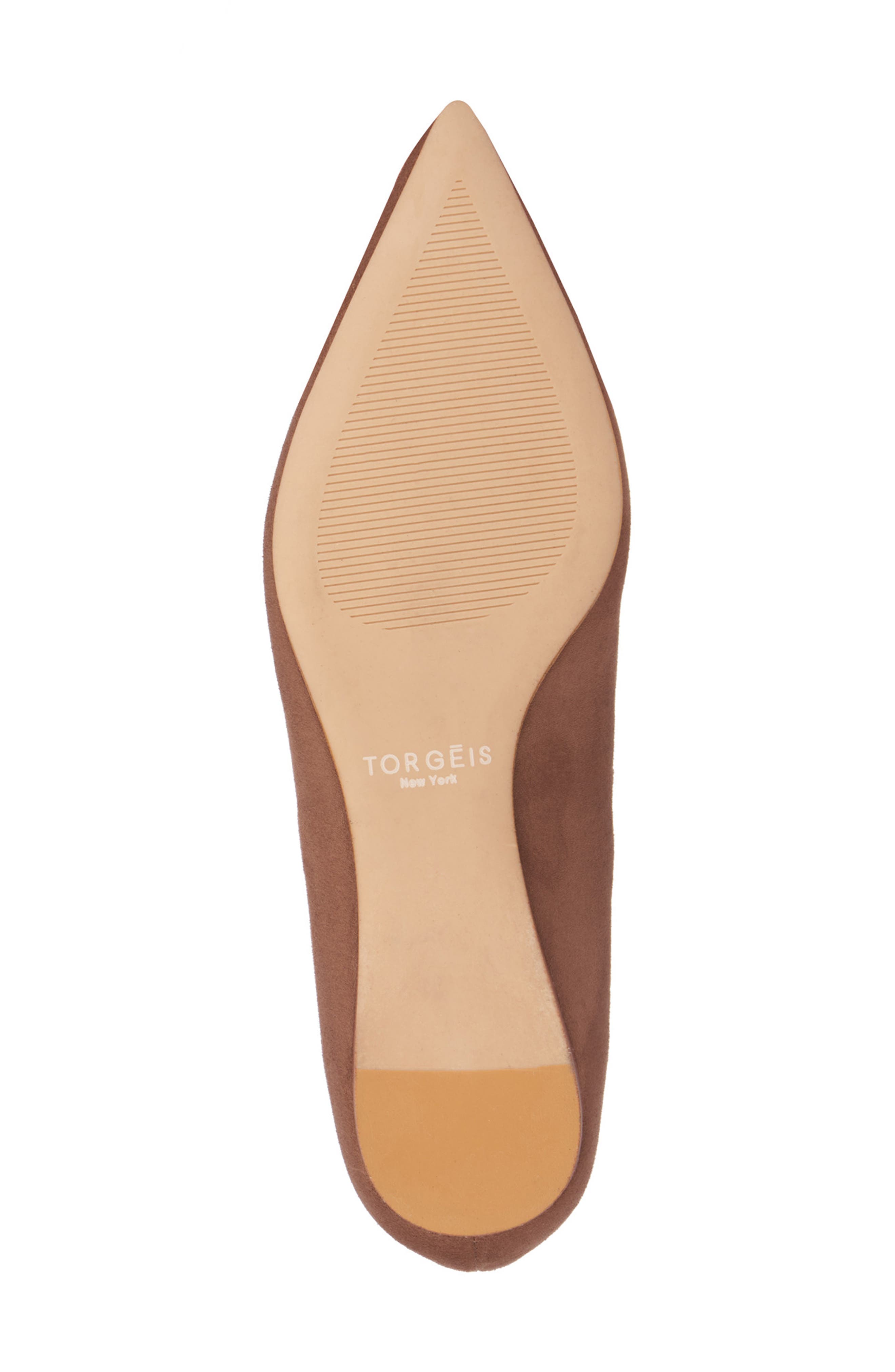 TORGEIS Hartwell Pointed Toe Flat, Alternate, color, Taupe