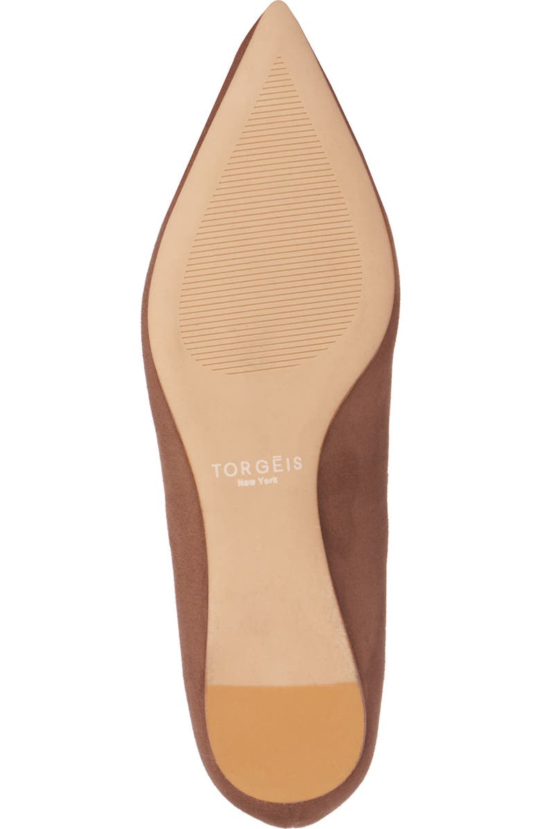 TORGEIS Hartwell Pointed Toe Flat, Alternate, color, Taupe