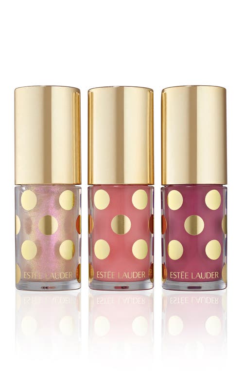 Estée Lauder Sheer Wonders Lip Oil Trio Gift Set In Transparent