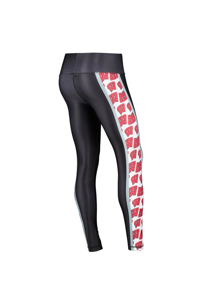 Women's Concepts Sport Black Wisconsin Badgers Dormer Knit Leggings, Alternate, color, Black