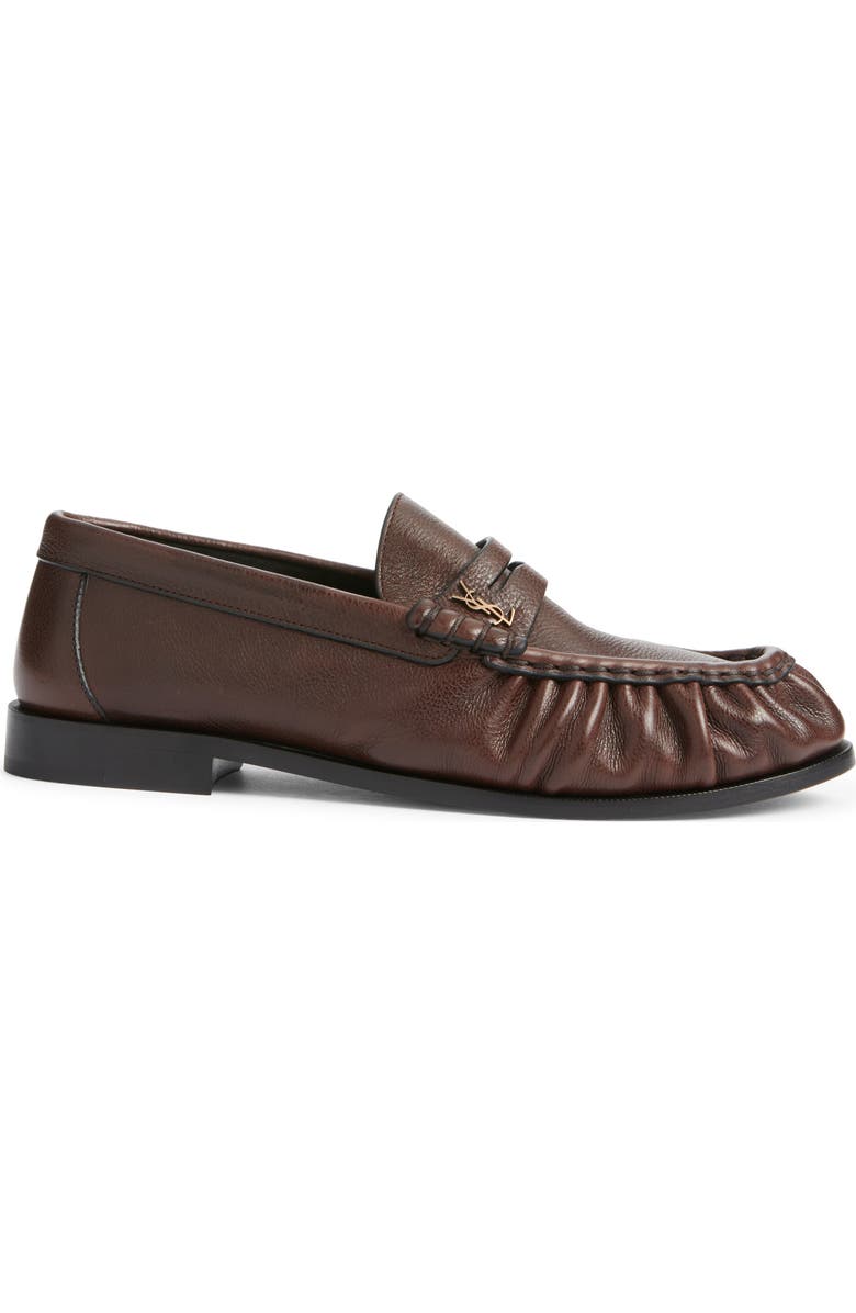 Saint Laurent Le Penny Loafer, Alternate, color, Brown