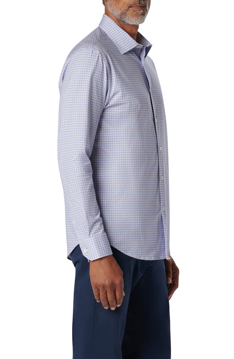 Bugatchi James OoohCotton<sup
®</sup
Diamond Check Button-Up Shirt, Alternate, color,