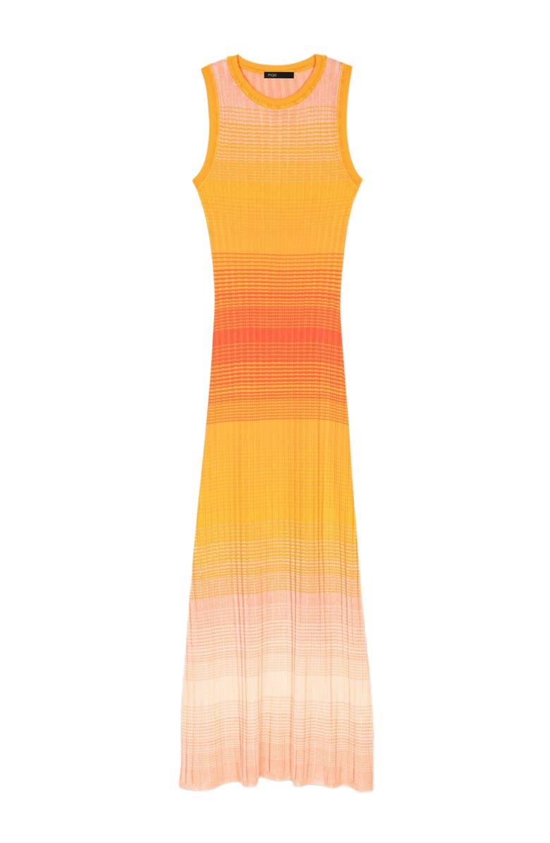 maje Tie-dye knit maxi dress, Alternate, color,
