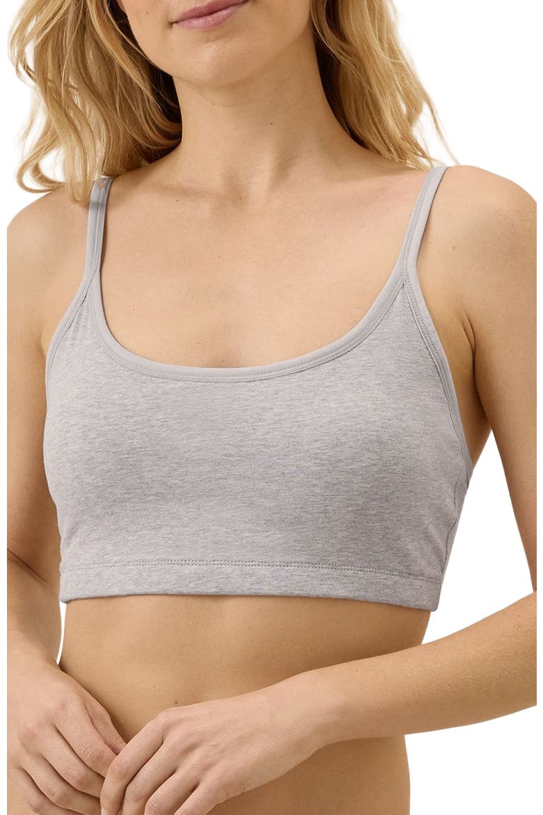 Everyday Strappy Scoop Bralette, Alternate, color, Light Heather Grey
