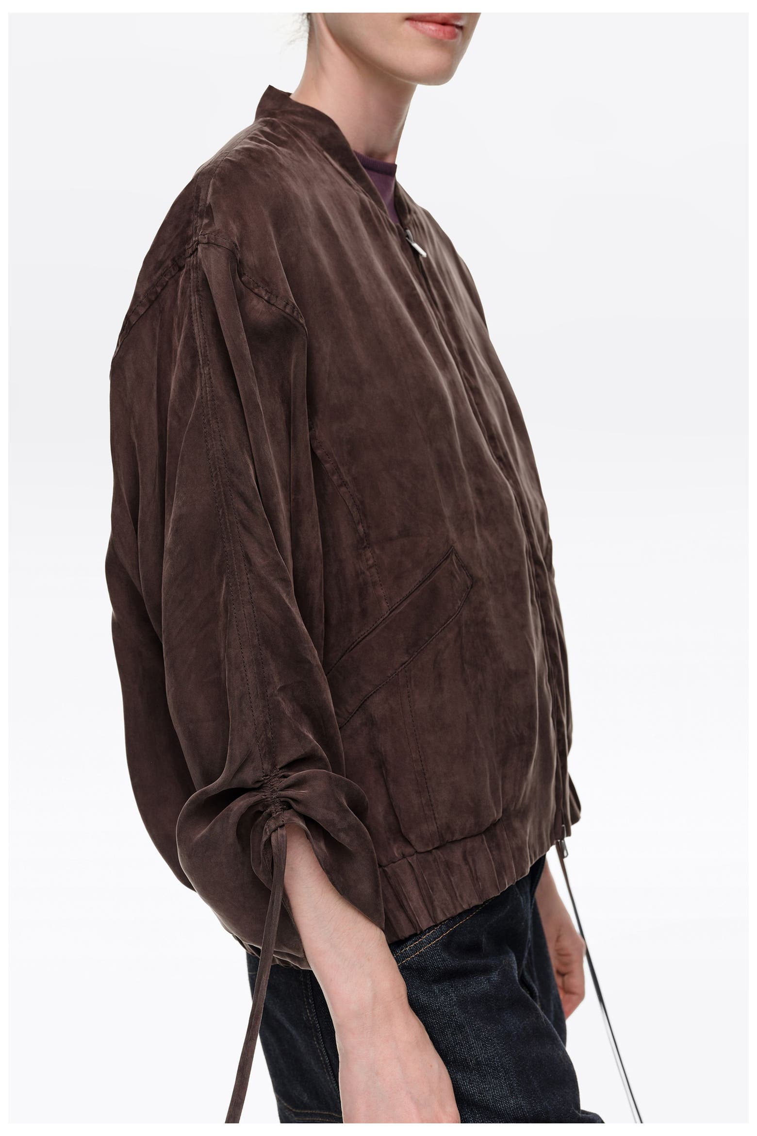 Fluids List BIMBA Y LOLA Fluid Cropped Bomber Jacket (Women) | Nordstrom