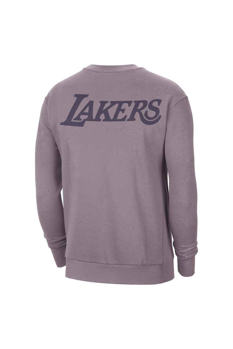 Men's Jordan Brand Purple Los Angeles Lakers Courtside Statement Edition Heavyweight Pullover Sweatshirt, Alternate, color, Purple