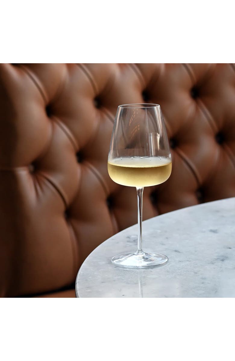 Luigi Bormioli Talismano Set of 4 Chardonnay Glasses, Alternate, color, Clear