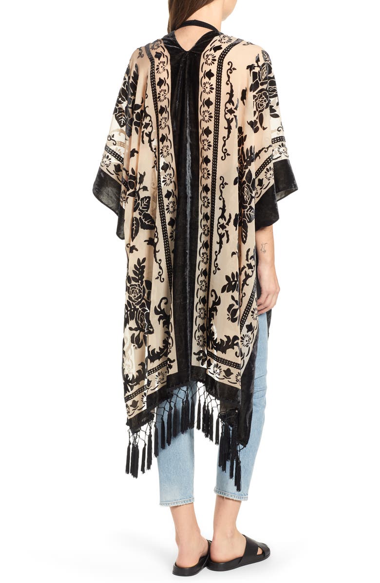 Free People Nightbird Velvet Duster, Alternate, color,