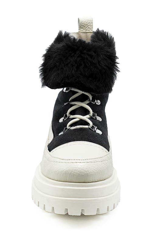 BEAUTIISOLES BEAUTIISOLES FRANCY GENUINE SHEARLING LINED PLATFORM BOOT 