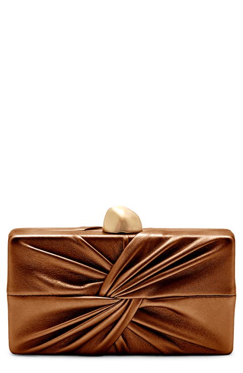 Lisse Leather Clutch