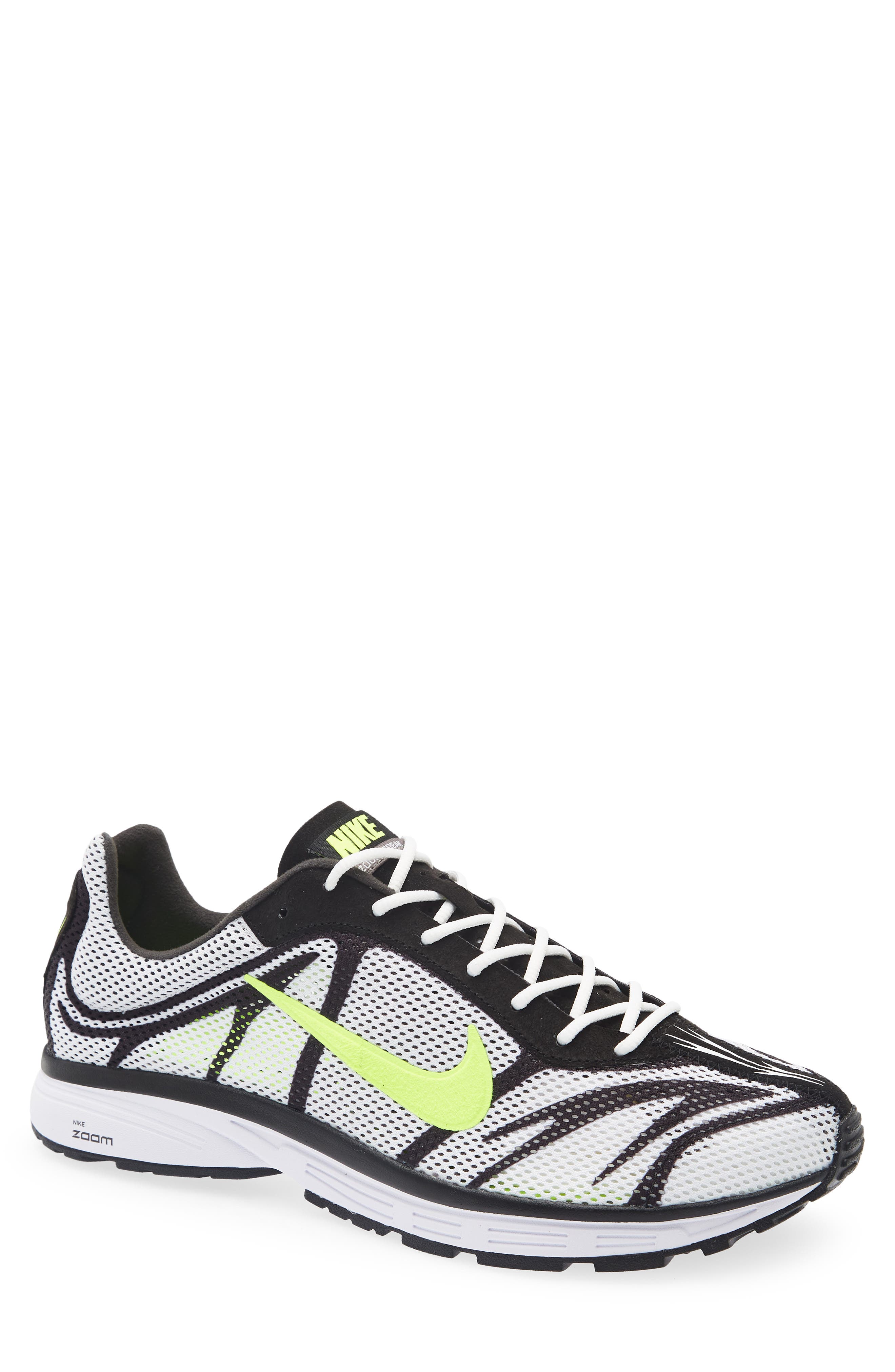 Zoom Streak 3 Racing Shoe, Main, color, WHITE/ VOLT/ BLACK
