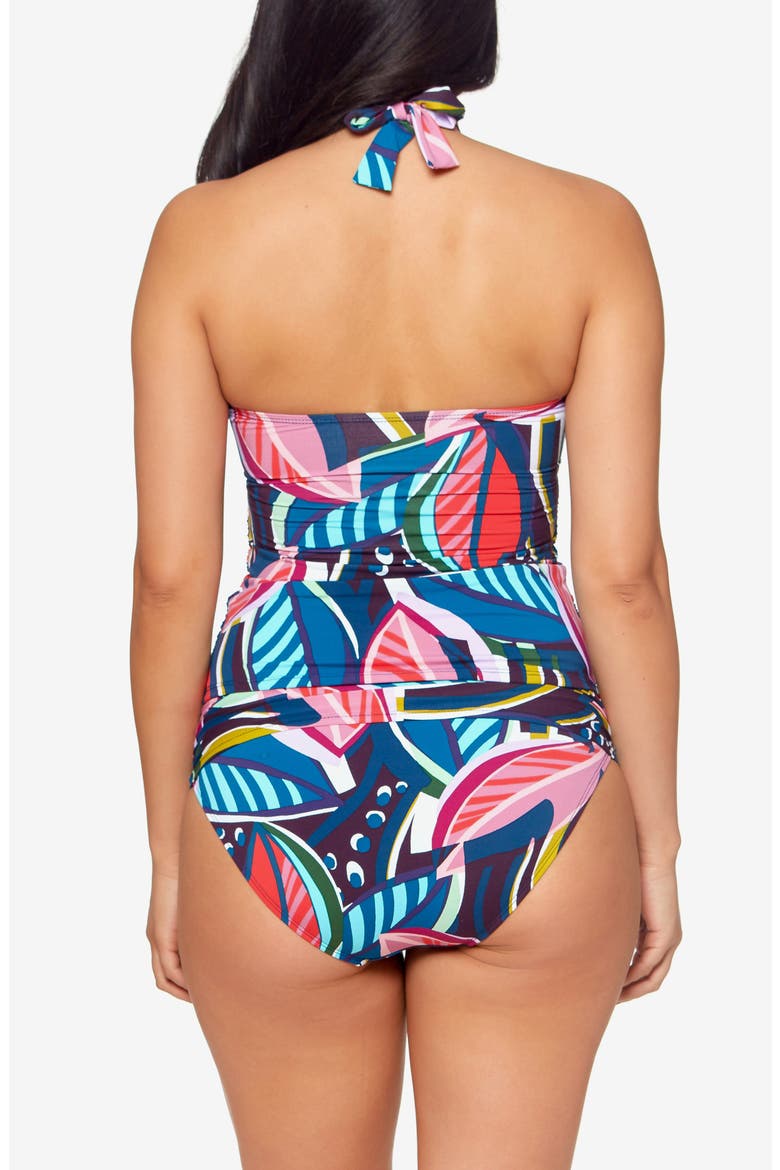 Absolutely Fabulous Bandeau Tankini Top, Alternate, color, MULTI