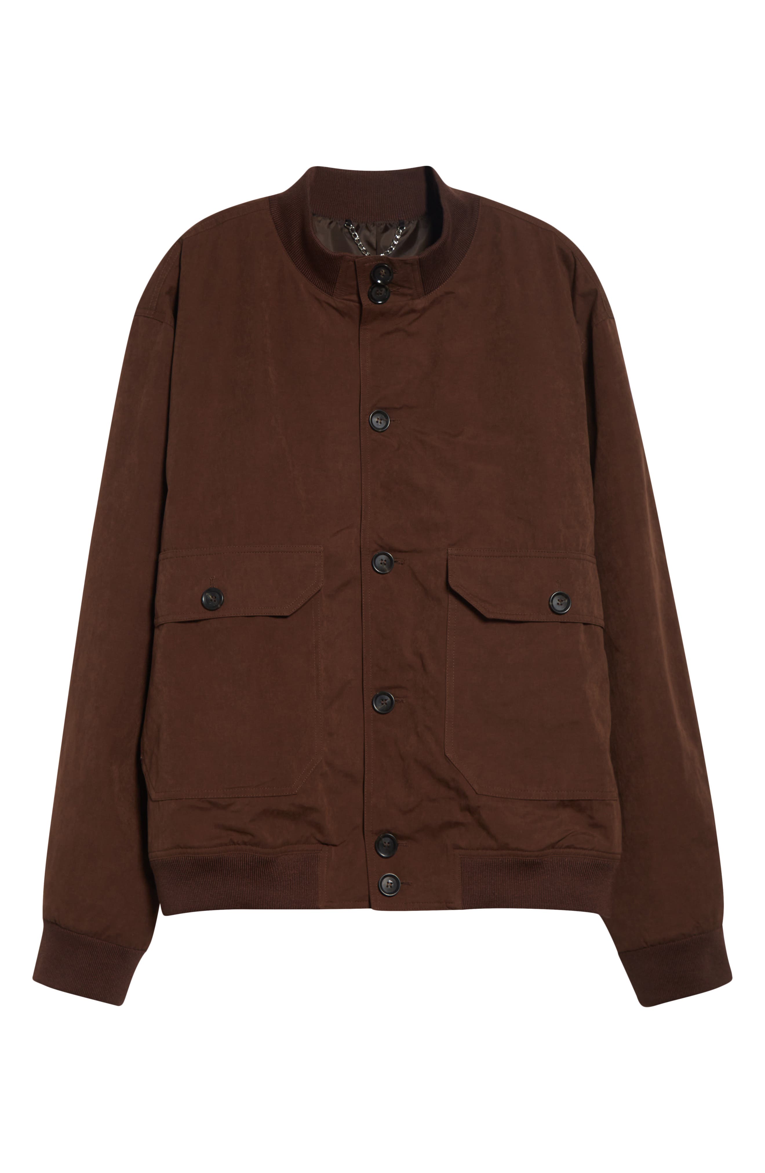 PALMES Water Repellent Nylon Rib Collar Jacket — фото 7