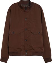 PALMES Water Repellent Nylon Rib Collar Jacket