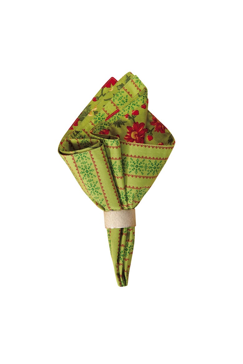 Vintage Napkin, Main, color, Green