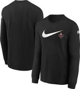 Nike Youth Nike Black New Orleans Pelicans Swoosh Long Sleeve T-Shirt