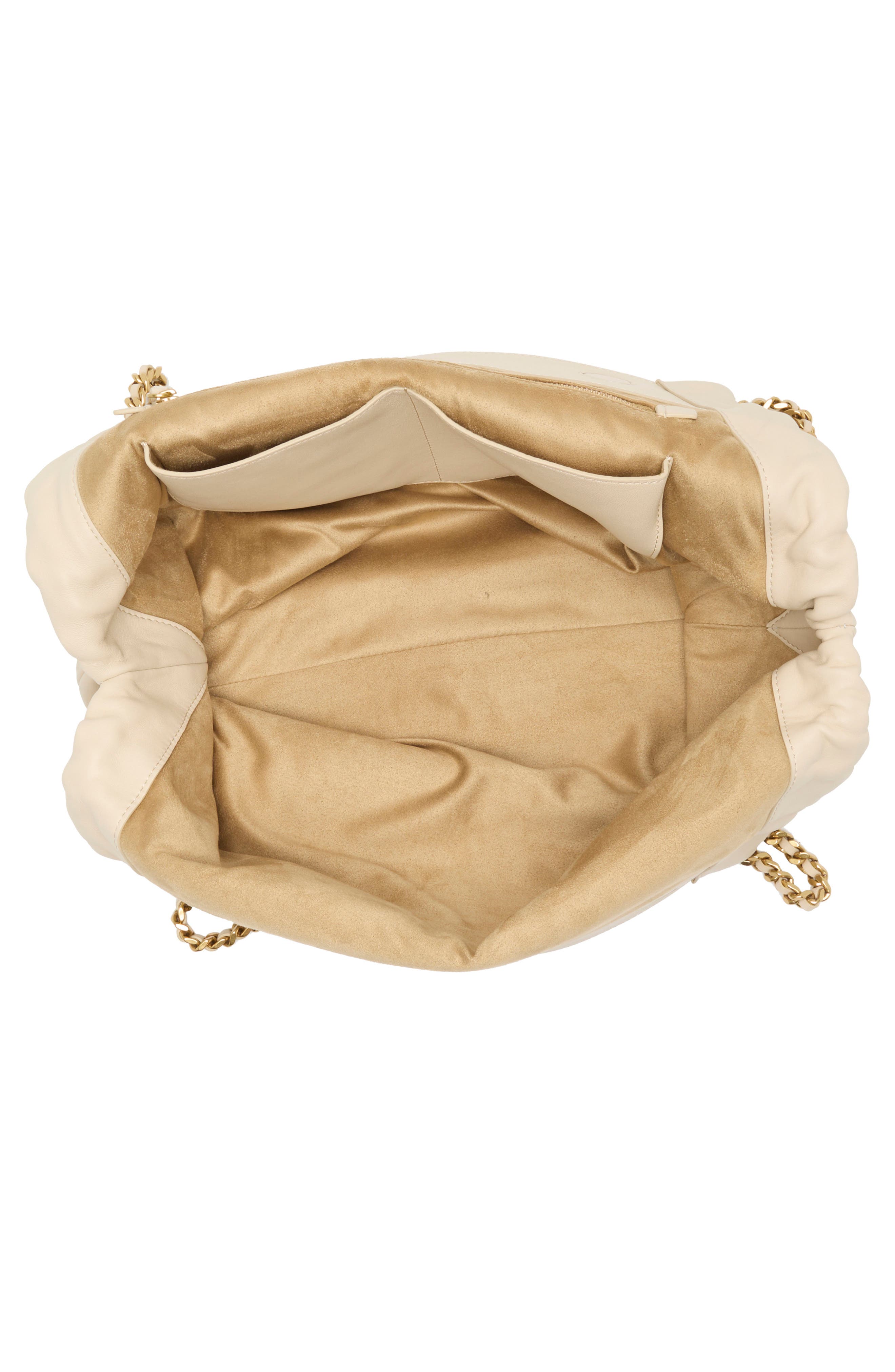Veronica Beard Slouch Leather Shoulder Bag, Alternate, color, Ivory