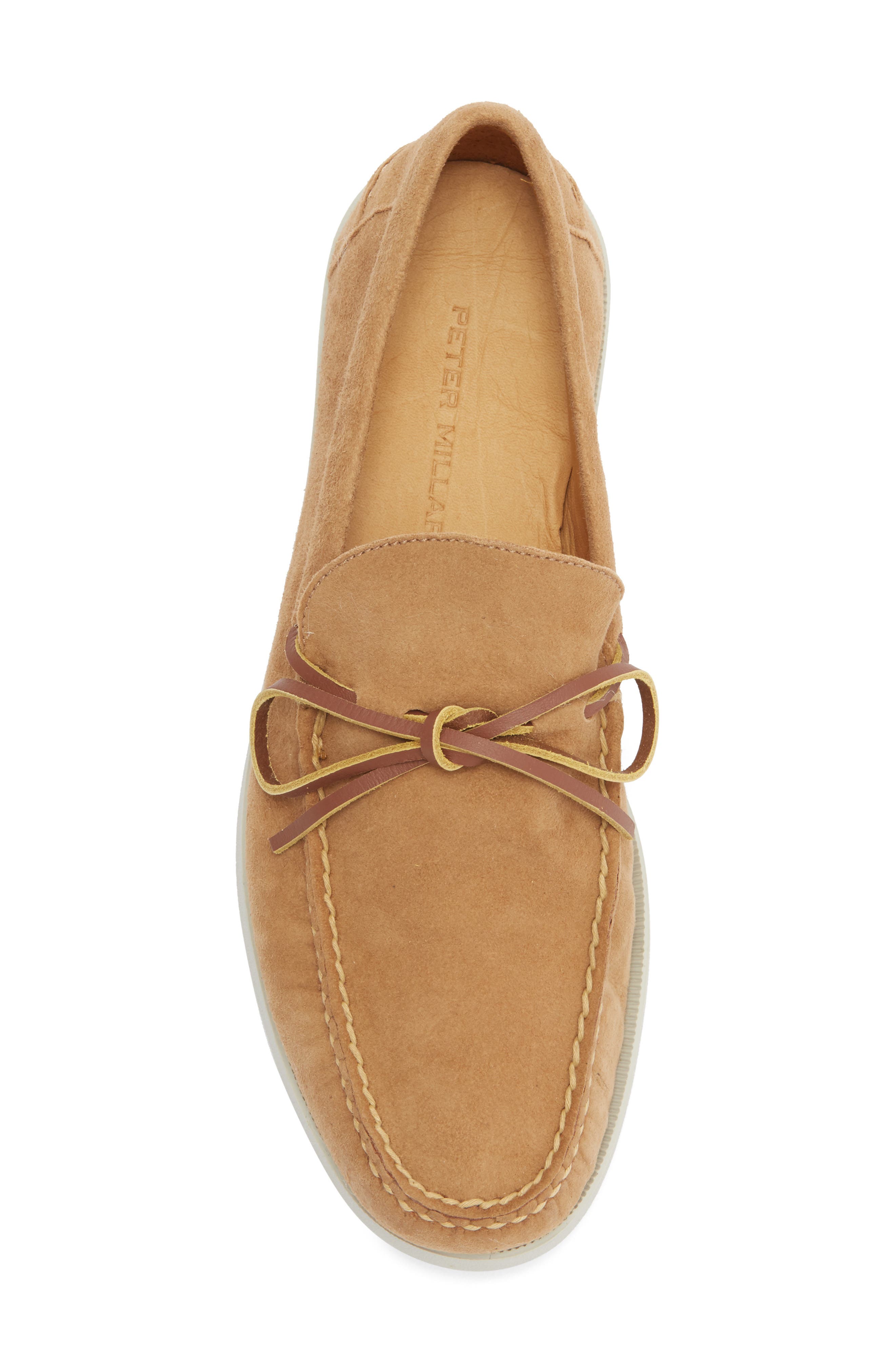 Peter Millar Excursionist Boat Shoe, Alternate, color, Whiskey