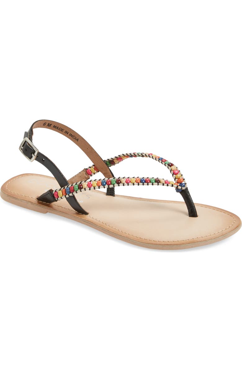 Matisse Coconuts by Matisse Celebration Beaded Sandal, Main, color,