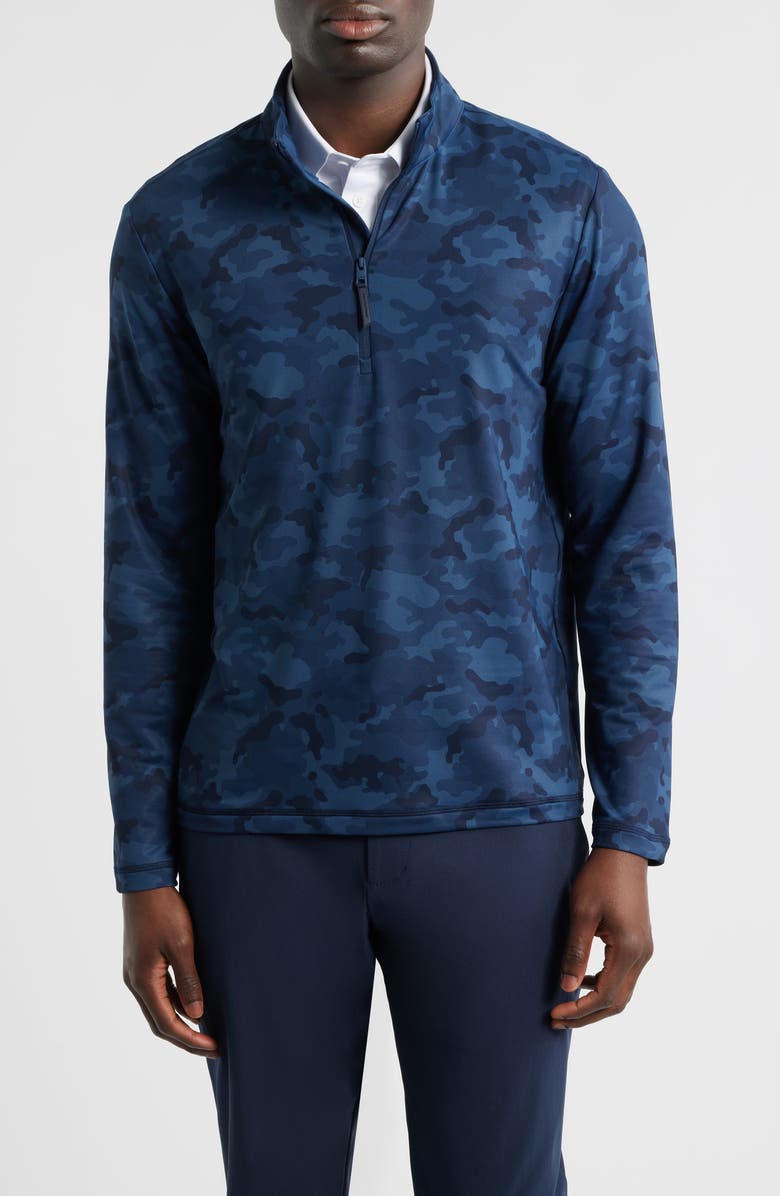 G/FORE Quarter Zip Performance Pullover, Main, color, Twilight Camo