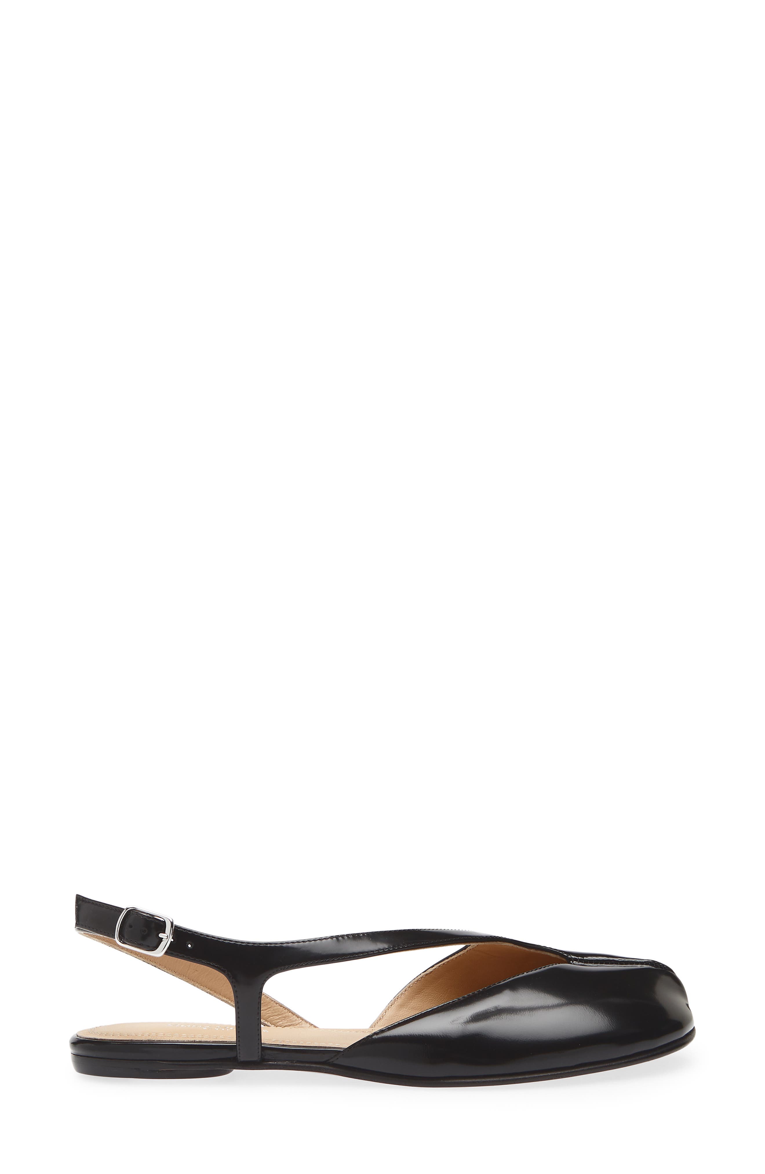 Maison Margiela Tabi Slingback Flat, Alternate, color, Black