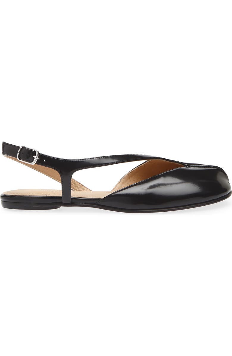 Maison Margiela Tabi Slingback Flat, Alternate, color, Black