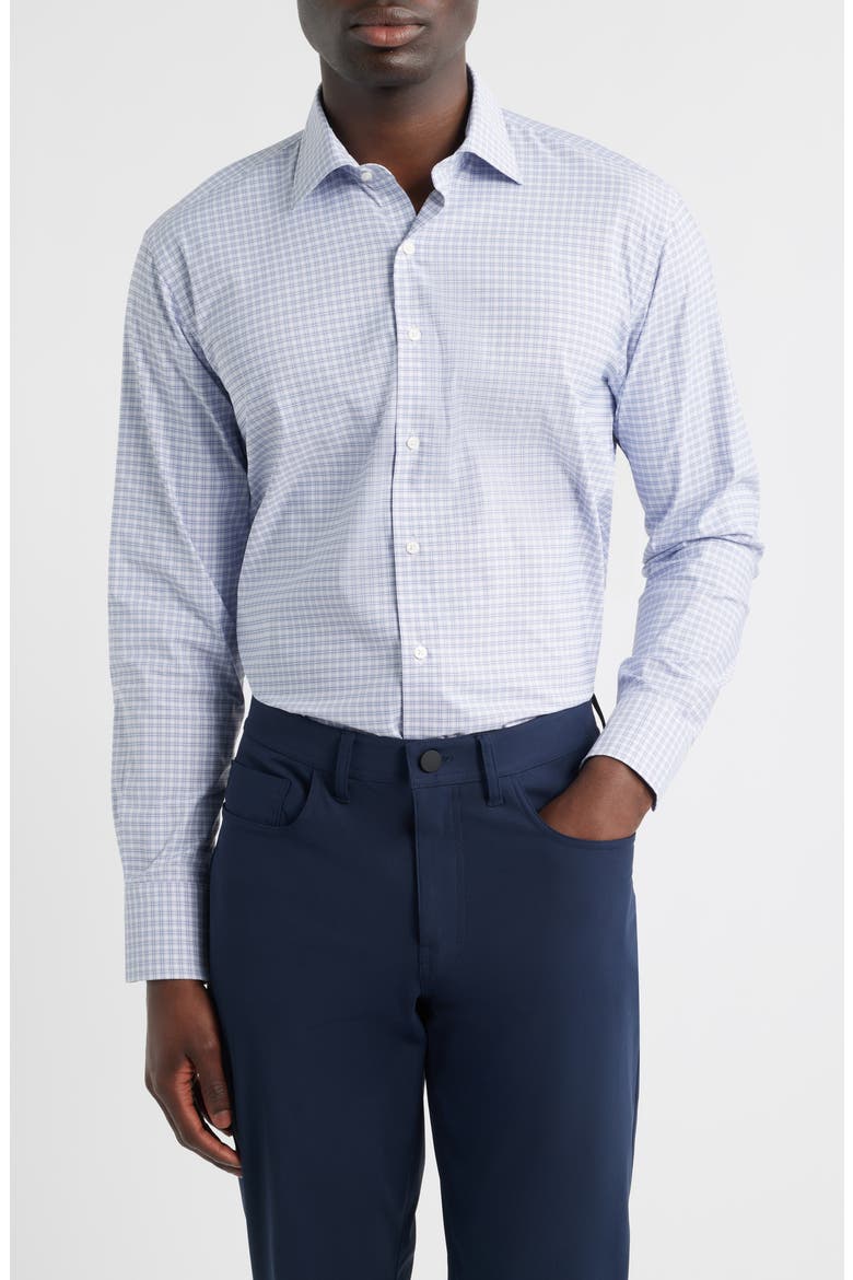 Phillip Performance Twill Button-Up Shirt, Main, color, LIGHT VIOLET