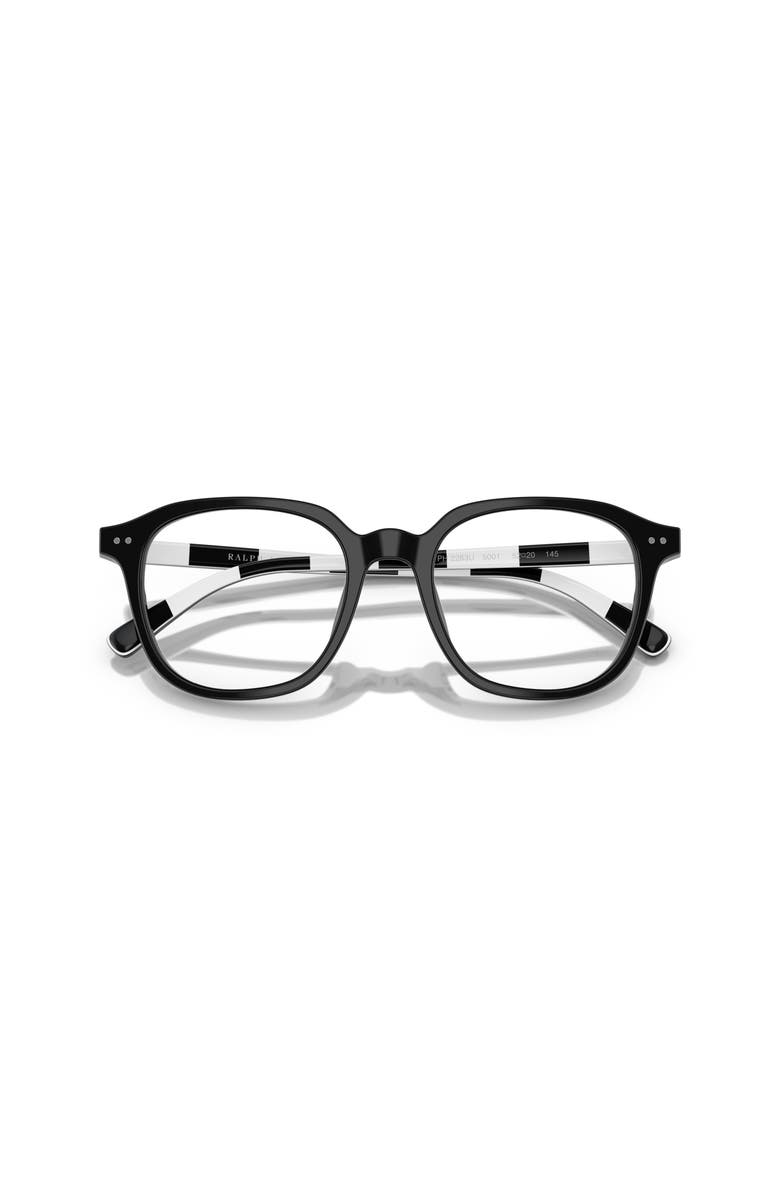 Polo Ralph Lauren 50mm Round optical glasses, Alternate, color, Black