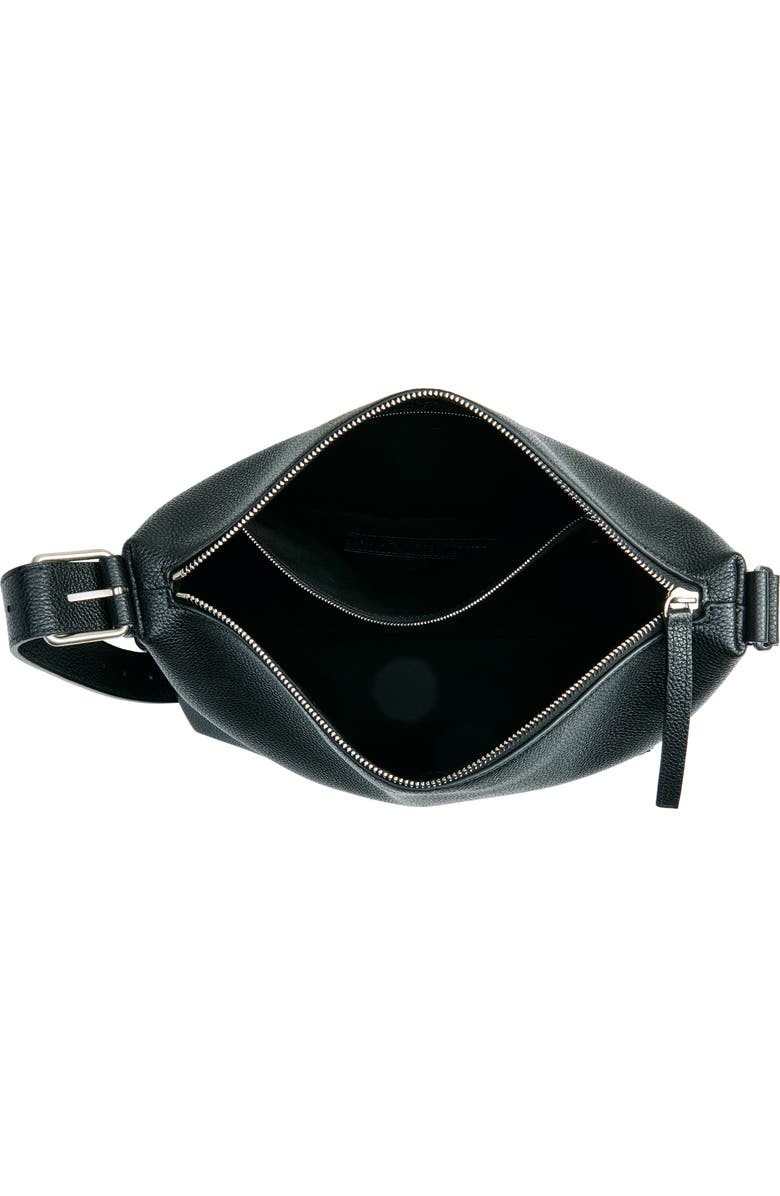 Balenciaga Small Debit Leather Messenger Bag, Alternate, color, 1000 Black