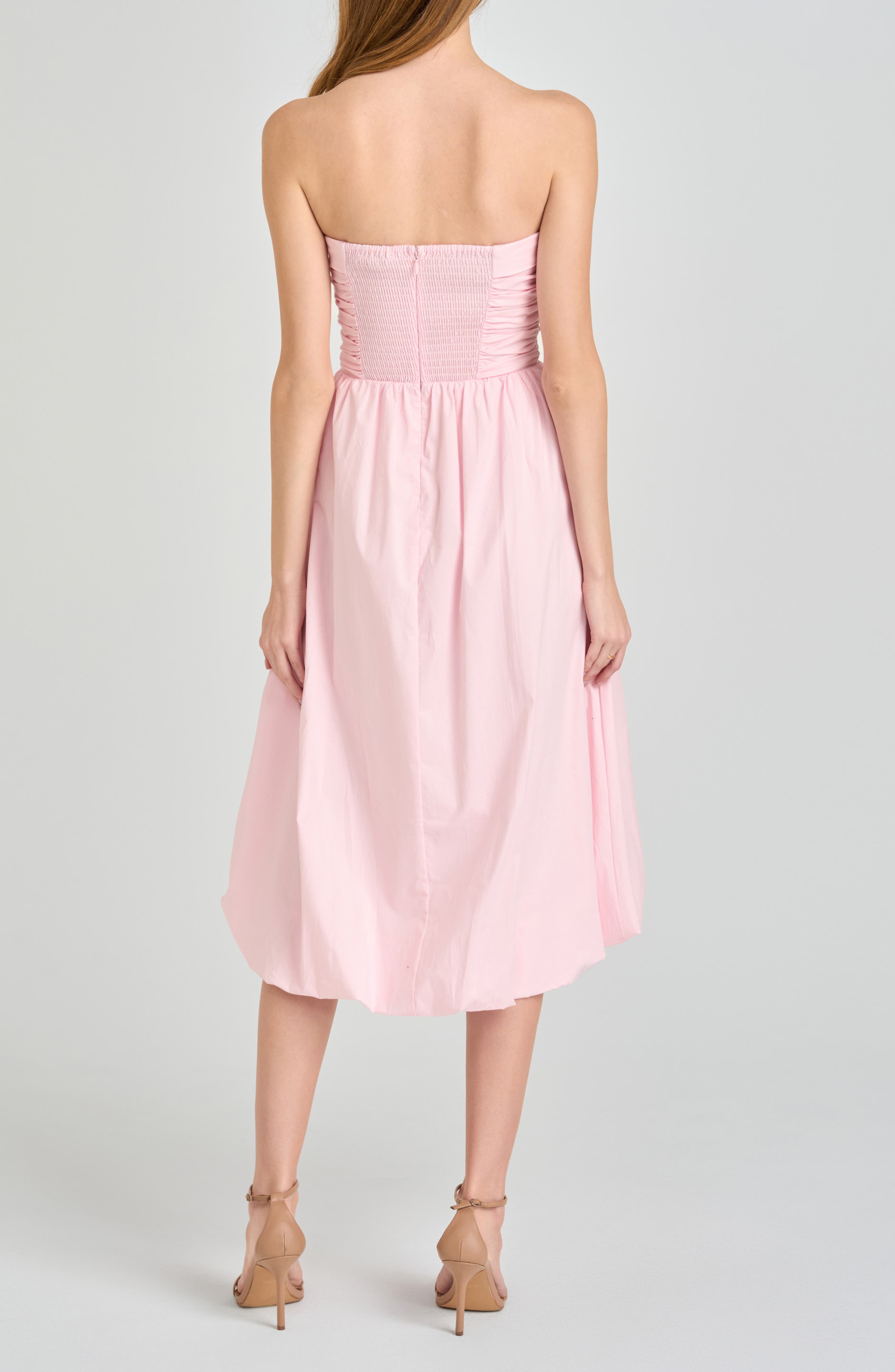 Katherine Bubble Hem Stretch Cotton Midi Dress - image 4