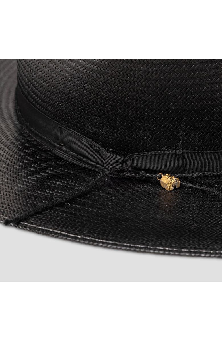Stetson Jw Marshall Straw Hat, Alternate, color, Black