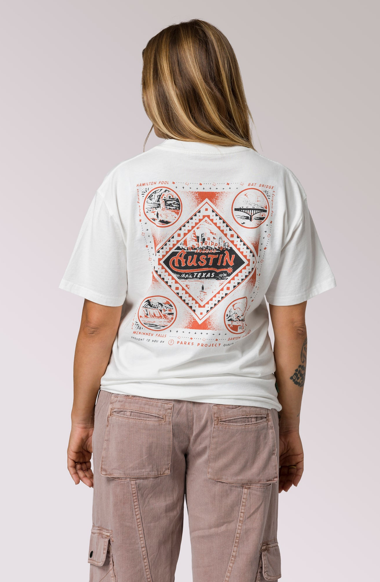 Parks Project Austin Daytrippin Tee, Alternate, color, Marshmallow