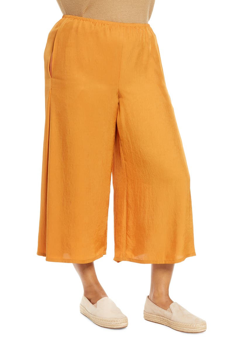 Pull-On Culottes, Alternate, color, DARK GINGER