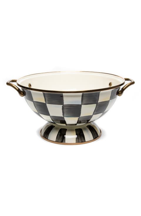 Courtly Check Enameled Steel Almost Everything Bowl