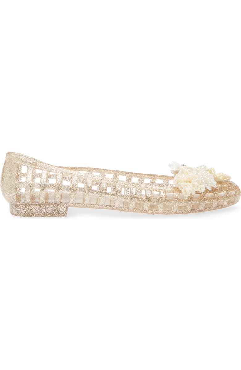 HEAVENLY JELLY Dazzla Jelly Ballet Flat, Alternate, color, Gold