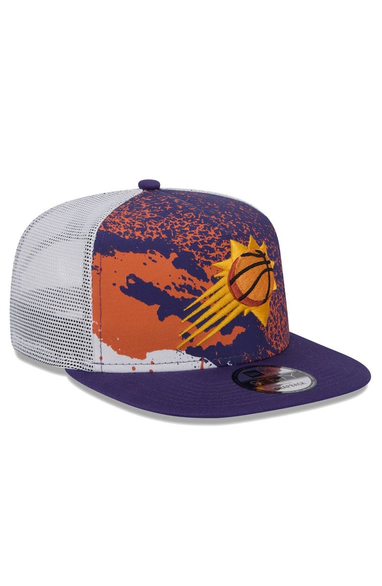 New Era Men's New Era Purple Phoenix Suns Court Sport Speckle 9FIFTY Snapback Hat, Alternate, color, Purple