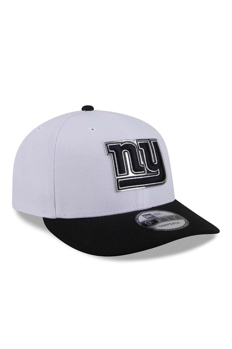 Men's New Era  White/Black New York Giants 2026 NFL Draft Pre-Curved 9FIFTY Snapback Hat, Alternate, color, White