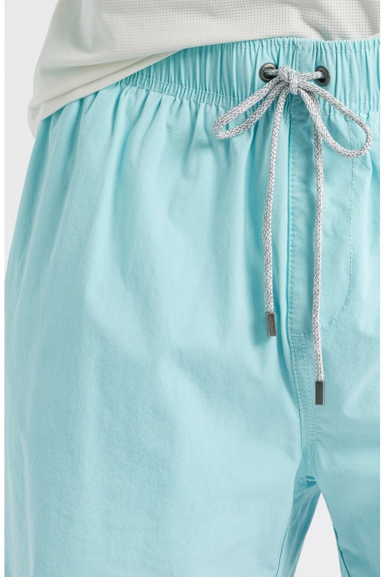 Vintage Wash Water Repellent Stretch Volley Swim Trunks, Alternate, color, AQUA