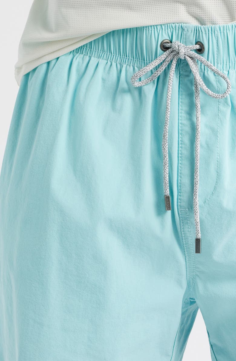 Vintage Summer Vintage Wash Water Repellent Stretch Volley Swim Trunks, Alternate, color, Aqua