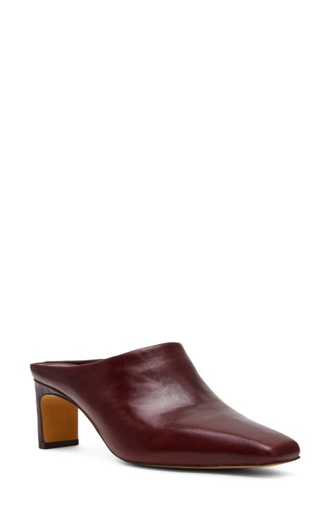 Jamason Leather Heeled Mule