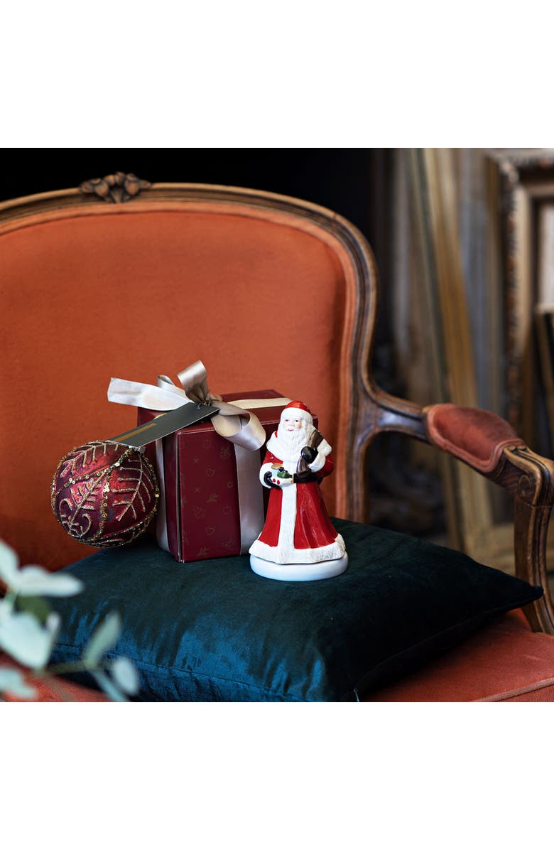 Villeroy & Boch Nostalgic Melody Turning Santa Music Figurine, Alternate, color, Multi