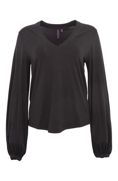 Val Long Sleeve V-neck Top