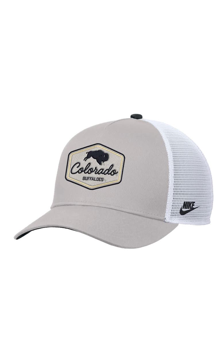 Nike Men's Nike Pewter Colorado Buffaloes Rise Vintage Adjustable Trucker Hat, Main, color, 