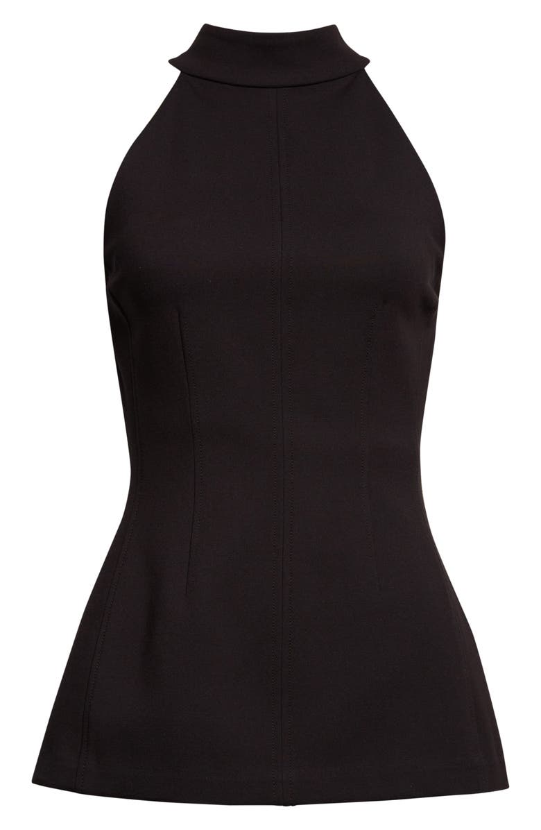 Veronica Beard Johanne Halter Top, Alternate, color, Black