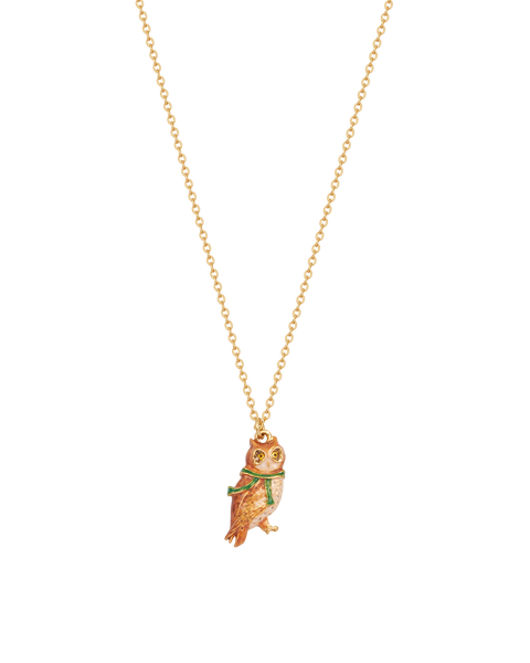 Cosy Owl Gold Chain Necklace