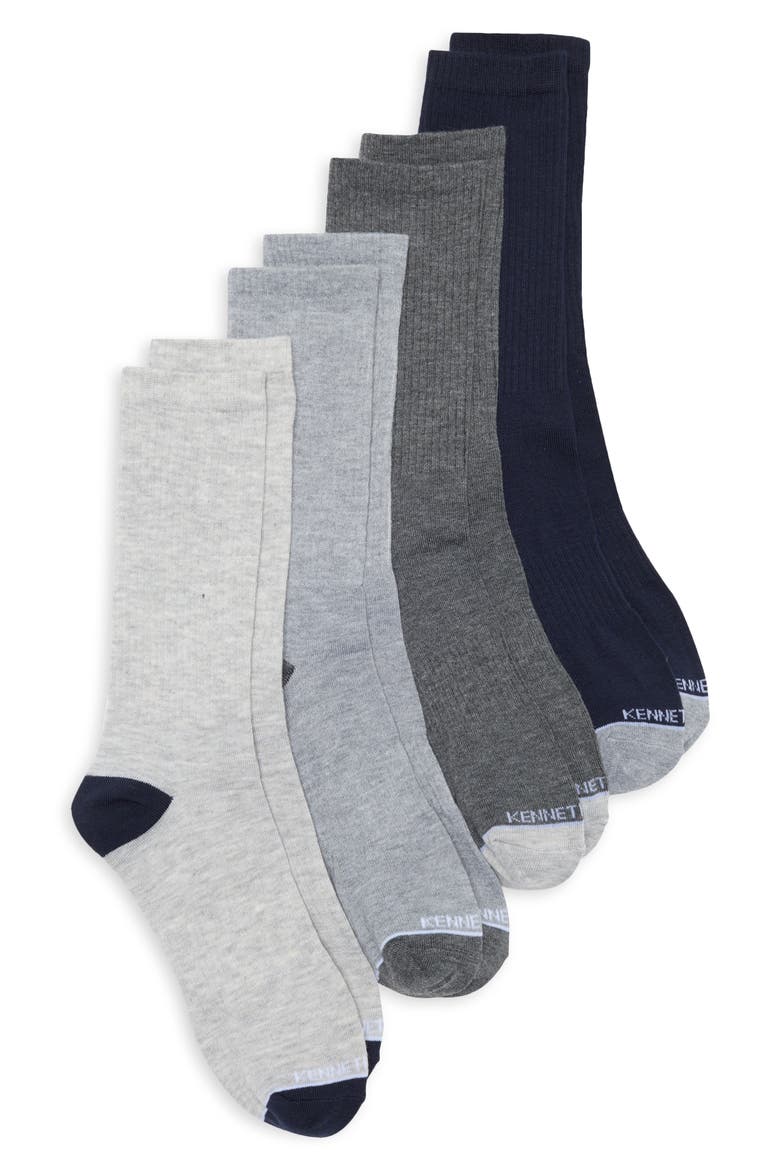 Assorted 4-Pack Dress Socks, Main, color, TOTAL ECLIPSE